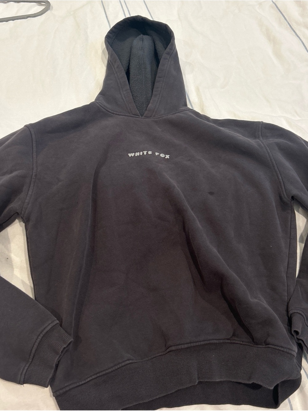 White fox grey hoodie